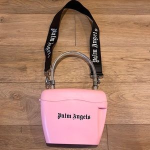 PALM ANGELS PINK padlock  bag